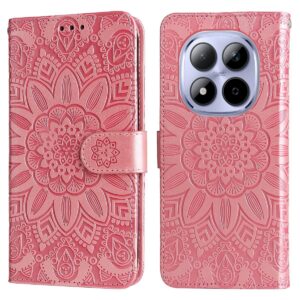 Xiaomi Redmi Note 15 Pro 4G Embossed Sunflower Leather Rose Gold-Θήκη Βιβλίο