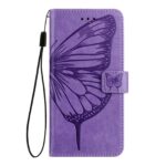 Xiaomi Redmi Note 15 Pro 5G Embossed Butterfly Leather Light Purple-Θήκη Βιβλίο