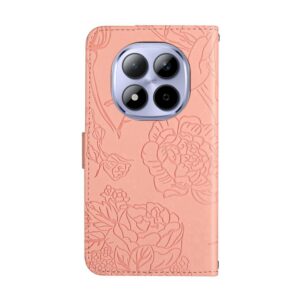 Xiaomi Redmi Note 15 Pro+ 5G Skin Feel Butterfly Embossed Flip Leather Pink-Θήκη Βιβλίο