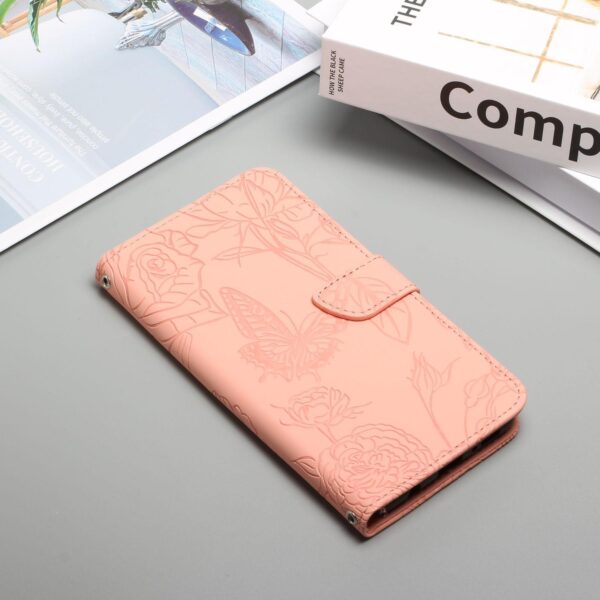 Xiaomi Redmi Note 15 Pro+ 5G Skin Feel Butterfly Embossed Flip Leather Pink-Θήκη Βιβλίο