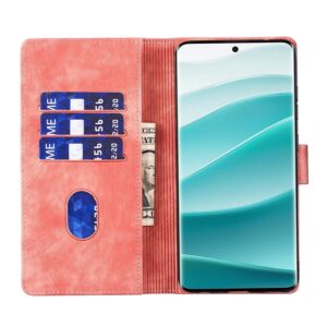 Xiaomi Redmi Note 15 4G / 5G Pen Heart Cat Embossed Leather Orange-Θήκη Βιβλίο