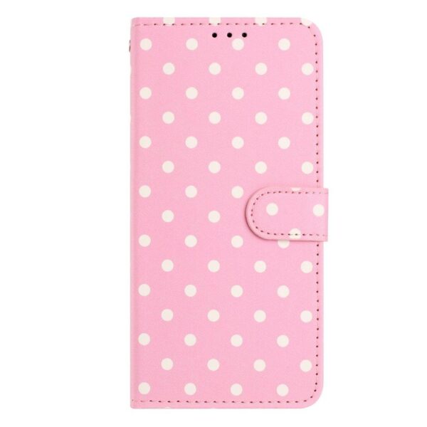 Xiaomi Redmi Note 15 4G / 5G Small Dots Pattern Vegan Leather Pink-Θήκη Βιβλίο