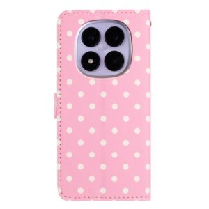 Xiaomi Redmi Note 15 4G / 5G Small Dots Pattern Vegan Leather Pink-Θήκη Βιβλίο