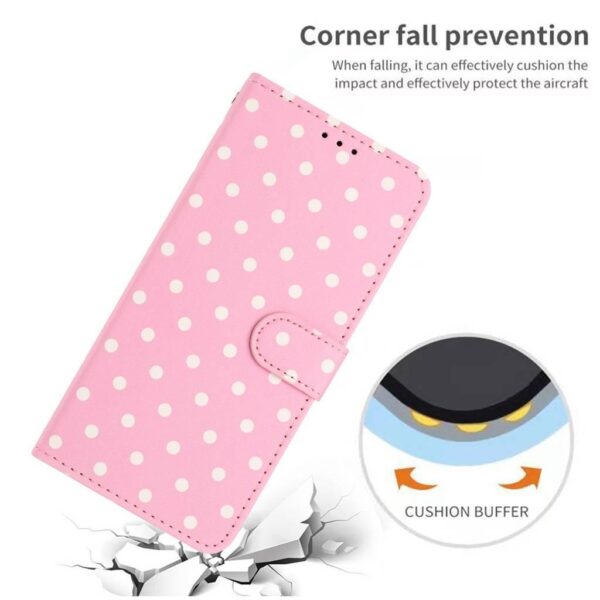 Xiaomi Redmi Note 15 4G / 5G Small Dots Pattern Vegan Leather Pink-Θήκη Βιβλίο