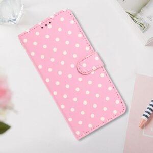 Xiaomi Redmi Note 15 4G / 5G Small Dots Pattern Vegan Leather Pink-Θήκη Βιβλίο