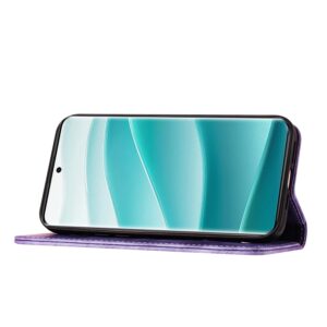 Xiaomi Redmi Note 15 4G / 5G Butterfly Cat Embossing Flip Leather Purple-Θήκη Βιβλίο