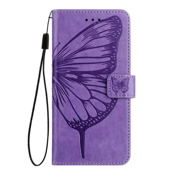 Xiaomi Redmi Note 15 4G / 5G Embossed Butterfly Leather Light Purple-Θήκη Βιβλίο