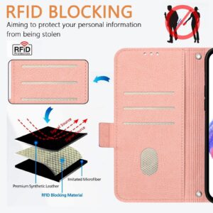 Xiaomi Redmi Note 15 Pro 5G Embossed Rose RFID Anti-theft Leather Pink-Θήκη Βιβλίο