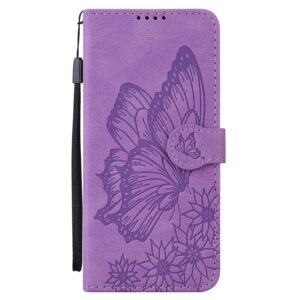 Xiaomi Redmi Note 15 Pro+ Retro Skin Feel Butterflies Embossing Horizontal Flip Leather Purple-Θήκη Βιβλίο