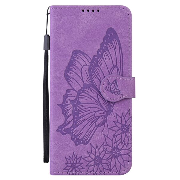 Xiaomi Redmi Note 15 Pro+ Retro Skin Feel Butterflies Embossing Horizontal Flip Leather Purple-Θήκη Βιβλίο