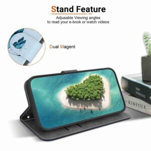 Xiaomi Redmi Note 15 Pro 5G Crystal Texture Colored Leather Blue Pansies Drawing-Θήκη Βιβλίο