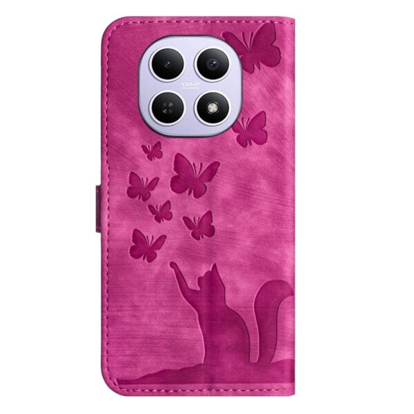 Xiaomi Redmi Note 15 4G / 5G Butterfly Cat Embossing Flip Leather Pink-Θήκη Βιβλίο
