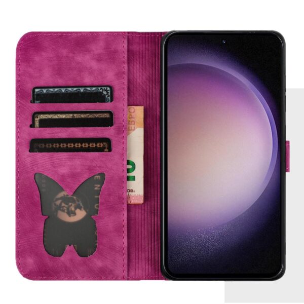 Xiaomi Redmi Note 15 4G / 5G Butterfly Cat Embossing Flip Leather Pink-Θήκη Βιβλίο