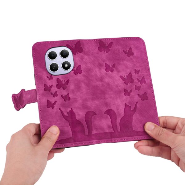 Xiaomi Redmi Note 15 4G / 5G Butterfly Cat Embossing Flip Leather Pink-Θήκη Βιβλίο