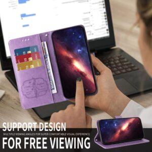 Xiaomi Redmi Note 15 Pro 4G Embossed Butterfly Flowers Leather Purple-Θήκη Βιβλίο