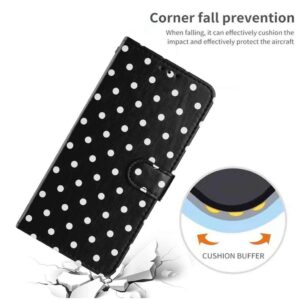 Xiaomi Redmi Note 15 4G / 5G Small Dots Pattern Vegan Black-Θήκη Βιβλίο