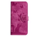 Xiaomi Redmi Note 15 Pro+ 5G Butterfly Cat Embossing Flip Leather Pink-Θήκη Βιβλίο