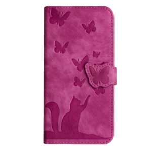 Xiaomi Redmi Note 15 Pro+ 5G Butterfly Cat Embossing Flip Leather Pink-Θήκη Βιβλίο