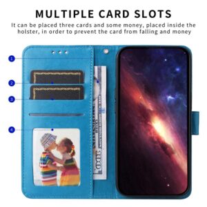 Xiaomi Redmi Note 15 Pro 4G Embossed Sunflower Leather Blue-Θήκη Βιβλίο