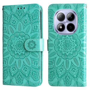 Xiaomi Redmi Note 15 Pro 4G Embossed Sunflower Leather Green-Θήκη Βιβλίο