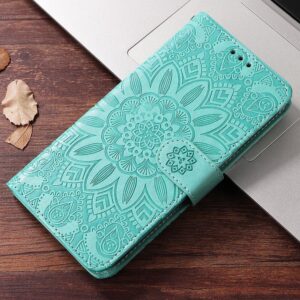 Xiaomi Redmi Note 15 Pro 4G Embossed Sunflower Leather Green-Θήκη Βιβλίο