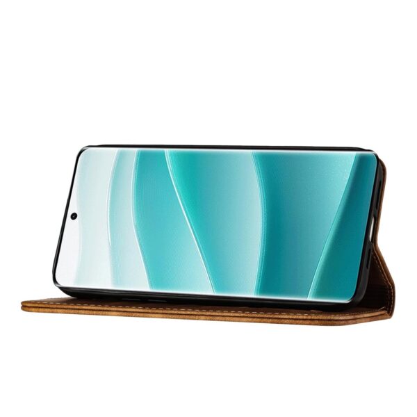 Xiaomi Redmi Note 15 4G / 5G Butterfly Cat Embossing Flip Leather Brown-Θήκη Βιβλίο