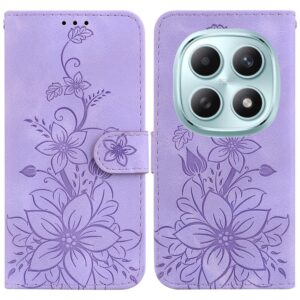 Xiaomi Redmi Note 15 4G / 5G /Poco M8 5G Lily Embossed Leather Purple-Θήκη Βιβλίο