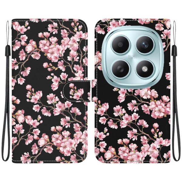 Xiaomi Redmi Note 15 4G / 5G / Poco M8 5G Crystal Texture Colored Leather Plum Bossom Drawing-Θήκη Βιβλίο