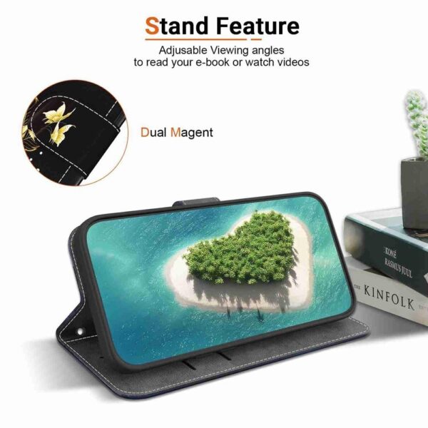 Xiaomi Redmi Note 15 Pro 5G Crystal Texture Colored Leather Gold Butterfly Rose Drawing-Θήκη Βιβλίο