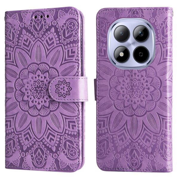 Xiaomi Redmi Note 15 Pro 4G Embossed Sunflower Leather Purple-Θήκη Βιβλίο Xiaomi Redmi Note 15 Pro 4G Embossed Sunflower Leather Purple-Θήκη Βιβλίο