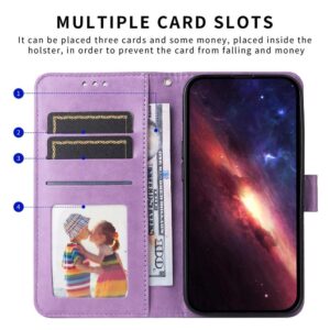 Xiaomi Redmi Note 15 Pro 4G Embossed Sunflower Leather Purple-Θήκη Βιβλίο