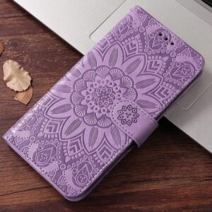 Xiaomi Redmi Note 15 Pro 4G Embossed Sunflower Leather Purple-Θήκη Βιβλίο