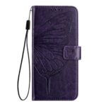 Xiaomi Redmi Note 15 Pro 5G Embossed Butterfly Leather Dark Purple-Θήκη Βιβλίο
