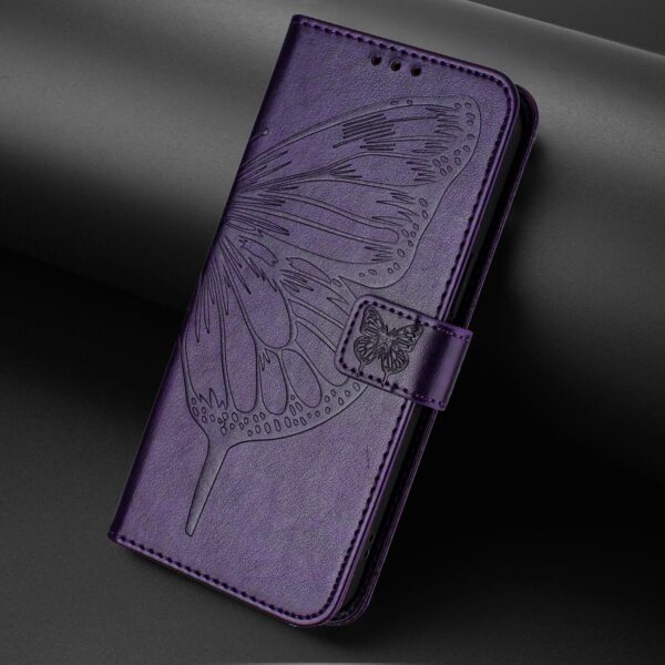 Xiaomi Redmi Note 15 Pro 5G Embossed Butterfly Leather Dark Purple-Θήκη Βιβλίο