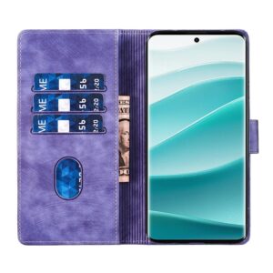 Xiaomi Redmi Note 15 4G / 5G Pen Heart Cat Embossed Leather Purple-Θήκη Βιβλίο