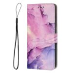 Xiaomi Redmi Note 15 5G / 4G Painted Marble Pattern Leather Purple-Θήκη Βιβλίο