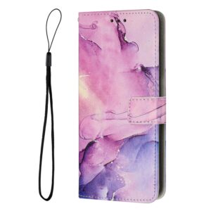 Xiaomi Redmi Note 15 5G / 4G Painted Marble Pattern Leather Purple-Θήκη Βιβλίο