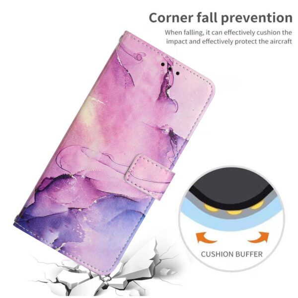 Xiaomi Redmi Note 15 5G / 4G Painted Marble Pattern Leather Purple-Θήκη Βιβλίο