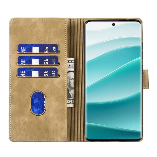 Xiaomi Redmi Note 15 4G / 5G Pen Heart Cat Embossed Leather Apricot-Θήκη Βιβλίο