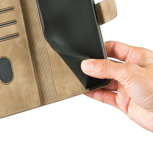 Xiaomi Redmi Note 15 4G / 5G Pen Heart Cat Embossed Leather Apricot-Θήκη Βιβλίο