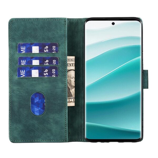 Xiaomi Redmi Note 15 4G / 5G Pen Heart Cat Embossed Leather Green-Θήκη Βιβλίο