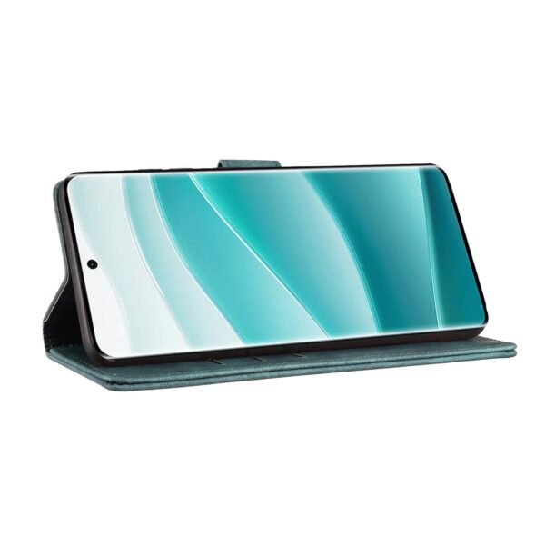 Xiaomi Redmi Note 15 4G / 5G Pen Heart Cat Embossed Leather Green-Θήκη Βιβλίο