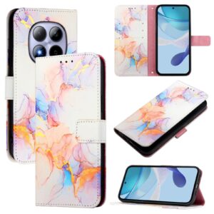 Xiaomi Redmi Note 15 Pro 5G PT003 Marble Pattern Flip Leather Galaxy Marble White-Θήκη Βιβλίο