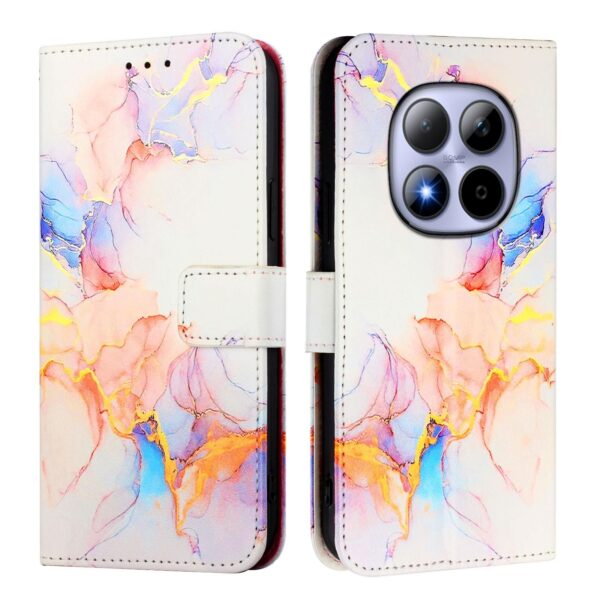 Xiaomi Redmi Note 15 Pro 5G PT003 Marble Pattern Flip Leather Galaxy Marble White-Θήκη Βιβλίο