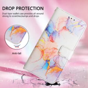 Xiaomi Redmi Note 15 Pro 5G PT003 Marble Pattern Flip Leather Galaxy Marble White-Θήκη Βιβλίο