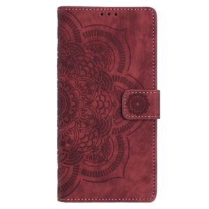 Xiaomi Redmi Note 15 Pro+ 5G Mandala Embossed Retro Frosted Leather Red-Θήκη Βιβλίο
