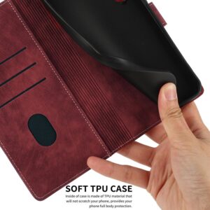 Xiaomi Redmi Note 15 Pro+ 5G Mandala Embossed Retro Frosted Leather Red-Θήκη Βιβλίο