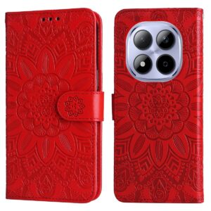 Xiaomi Redmi Note 15 Pro 4G Embossed Sunflower Leather Red-Θήκη Βιβλίο