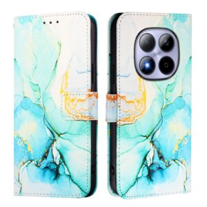 Xiaomi Redmi Note 15 Pro 5G PT003 Marble Pattern Flip Leather Green-Θήκη Βιβλίο