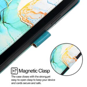 Xiaomi Redmi Note 15 Pro 5G PT003 Marble Pattern Flip Leather Green-Θήκη Βιβλίο
